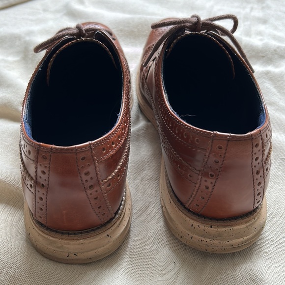 Cole Hahn lace up comfort oxfords brown leather sz 9 excellent used condition - Picture 4 of 7